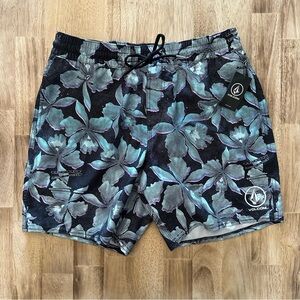 Volcom Manic Trunk Hybrid Volley Shorts 17”‎ Boardshorts Mens Size S